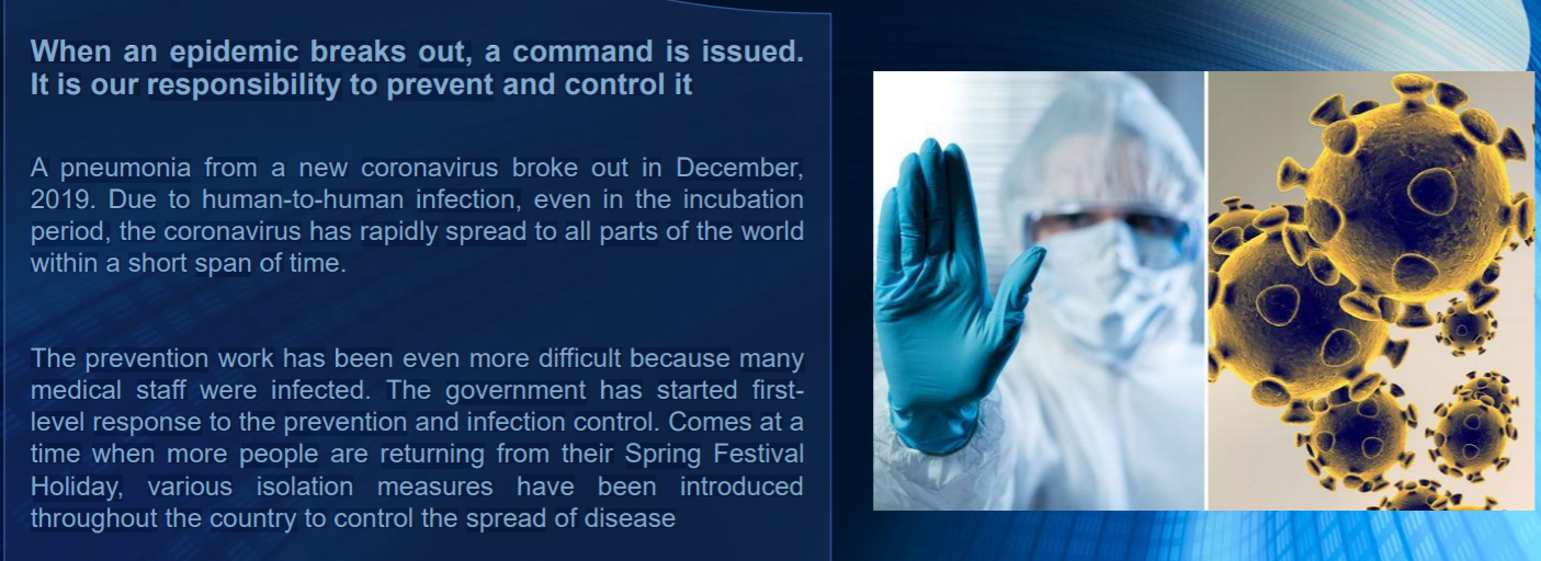 A PNEUMONIA FROM A NEW CORONAVIRUS BROKE OUT