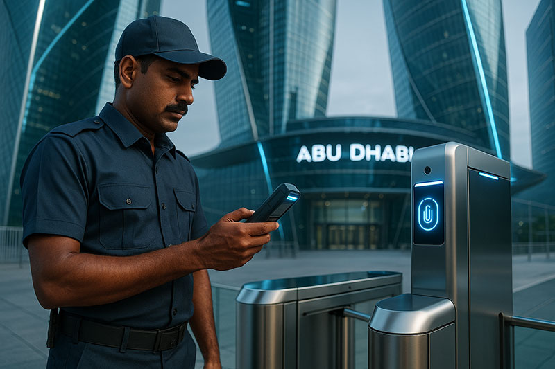 Guard Scanning Security Checkpoint