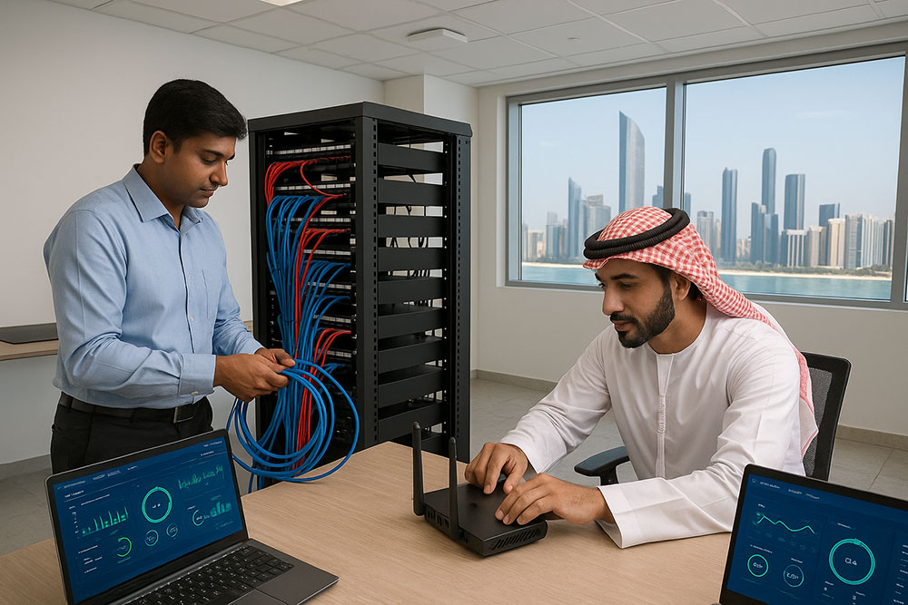 Technicians Collaborate in Abu Dhabi